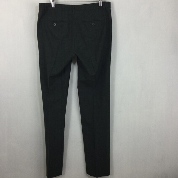 Theory Womens Wool Blend Straight Leg Trouser Fit Dress Pants Charcoal Gray Sz 6 - Picture 4 of 9